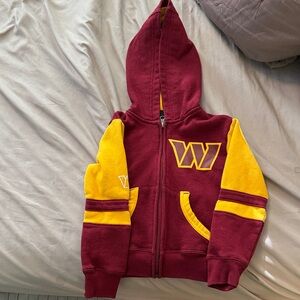 NFL Kids Washington Commanders Burgundy and Gold Hoodie